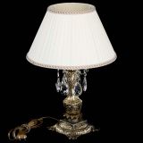 Бронзовая настольная лампа Антик №1 Журавлик с абажуром в Сочи Бронзовая настольная лампа Антик №1 Журавлик с абажуром в Сочи