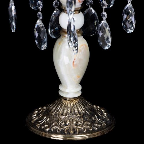 Настольная лампа Антик №5 с камнем в Сочи Гусь Хрустальный