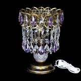 Настольная лампа Астра №1 под бронзу Фиолетовая в Сочи