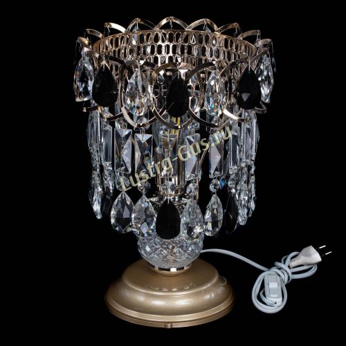 Настольная лампа Астра №1 черная в Сочи Гусь Хрустальный