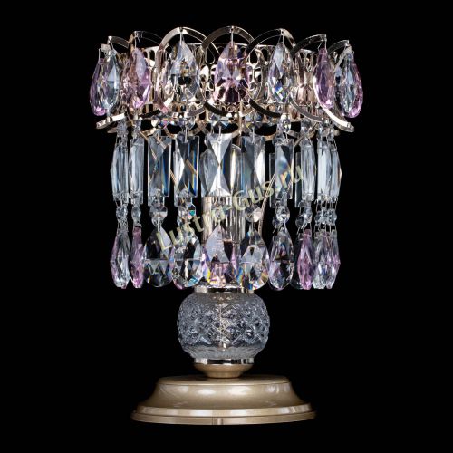 Настольная лампа Астра №1 розовая в Сочи Гусь Хрустальный