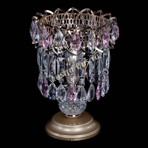 Настольная лампа Астра №1 розовая в Сочи Гусь Хрустальный