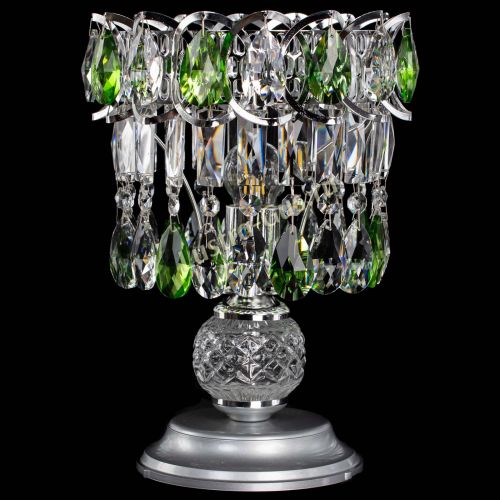 Настольная лампа Астра №1 зеленая в Сочи Гусь Хрустальный