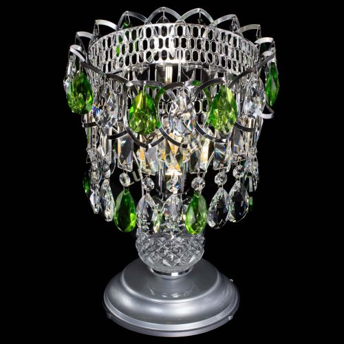 Настольная лампа Астра №1 зеленая в Сочи Гусь Хрустальный