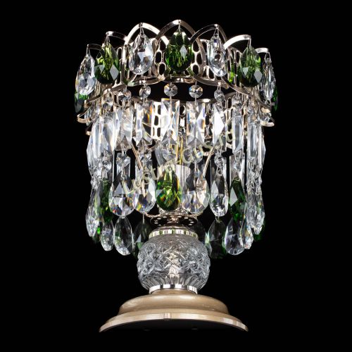 Настольная лампа Астра №1 зеленая в Сочи Гусь Хрустальный