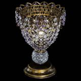 Настольная лампа Астра ажур №1 под бронзу Фиолетовая в Сочи