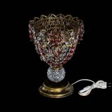 Настольная лампа Астра ажур №1 под бронзу Красная в Сочи