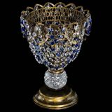 Настольная лампа Астра ажур №1 под бронзу Синяя в Сочи