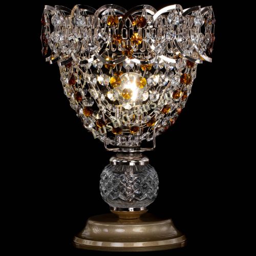 Настольная лампа Астра ажур №1 в Сочи Гусь Хрустальный