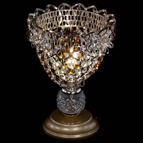 Настольная лампа Астра ажур №1 в Сочи Гусь Хрустальный