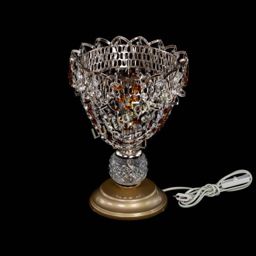 Настольная лампа Астра ажур №1 в Сочи Гусь Хрустальный