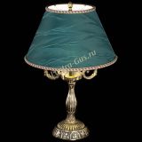 Бронзовая настольная лампа Аврора №3 с абажуром в Сочи