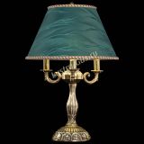 Бронзовая настольная лампа Аврора №3 с абажуром в Сочи