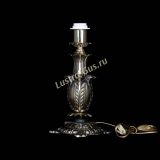 Бронзовая настольная лампа Делия №1 с абажуром в Сочи