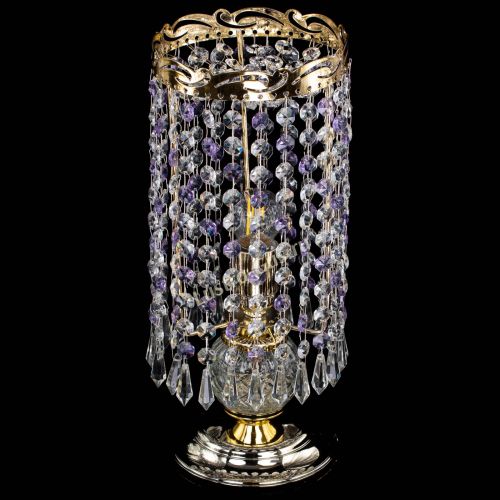 Настольная лампа Диана Карандаш фиолетовая в Сочи Гусь Хрустальный