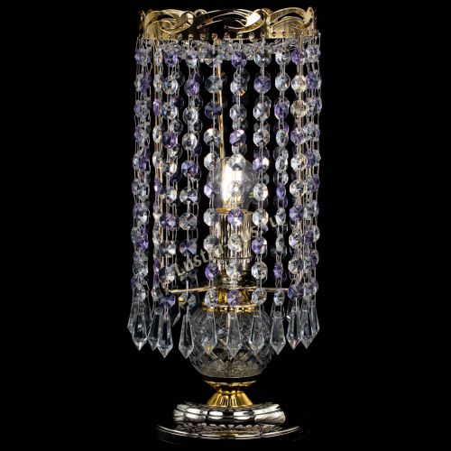 Настольная лампа Диана Карандаш фиолетовая в Сочи Гусь Хрустальный