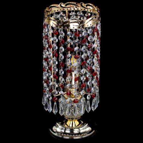 Настольная лампа Диана Карандаш красная в Сочи Гусь Хрустальный