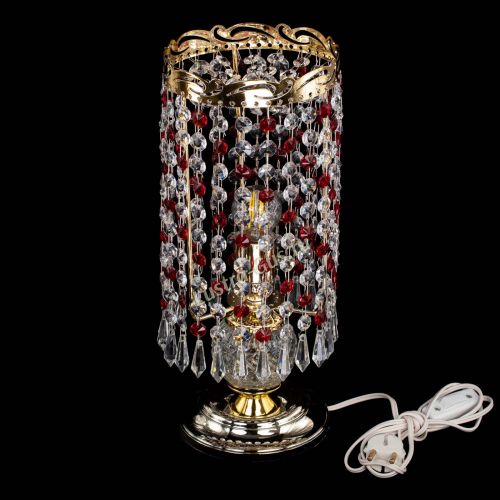 Настольная лампа Диана Карандаш красная в Сочи Гусь Хрустальный