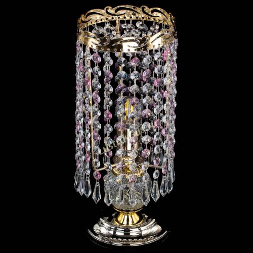 Настольная лампа Диана Карандаш розовая в Сочи Гусь Хрустальный