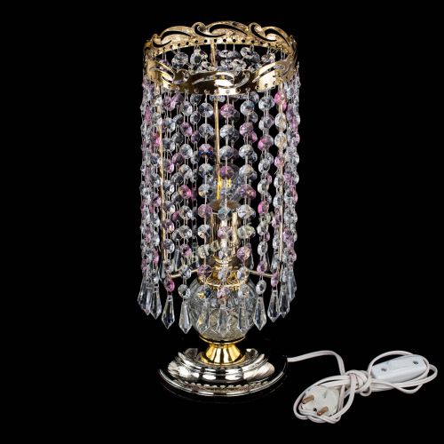 Настольная лампа Диана Карандаш розовая в Сочи Гусь Хрустальный