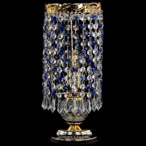 Настольная лампа Диана Карандаш синяя в Сочи Гусь Хрустальный