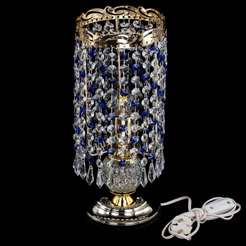 Настольная лампа Диана Карандаш синяя в Сочи Гусь Хрустальный