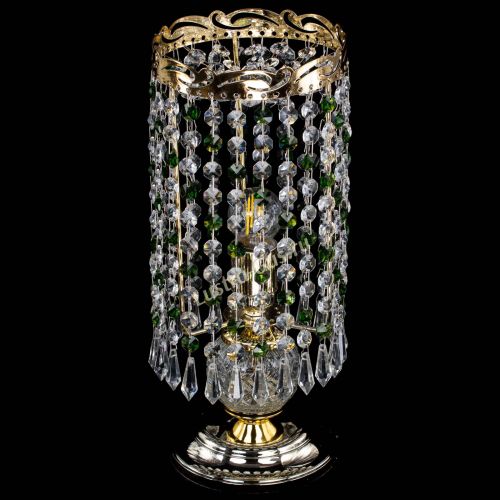 Настольная лампа Диана Карандаш зеленая в Сочи Гусь Хрустальный