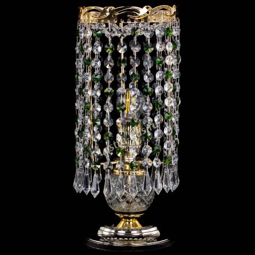 Настольная лампа Диана Карандаш зеленая в Сочи Гусь Хрустальный