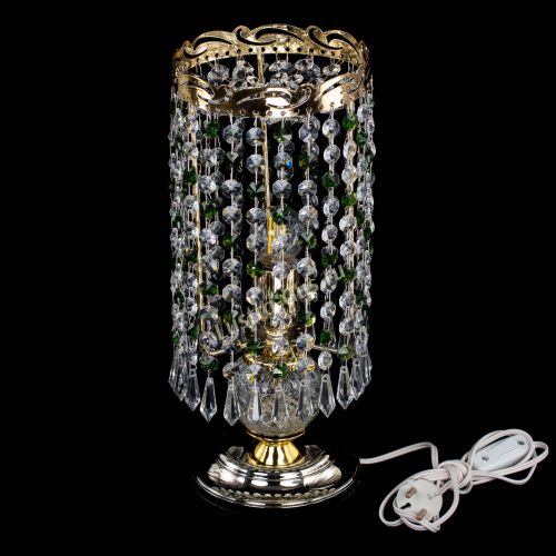 Настольная лампа Диана Карандаш зеленая в Сочи Гусь Хрустальный