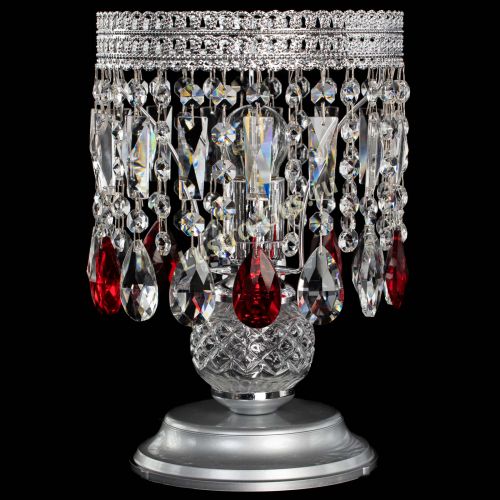 Настольная лампа Флоренция №1 красная в Сочи Гусь Хрустальный
