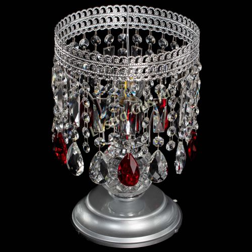 Настольная лампа Флоренция №1 красная в Сочи Гусь Хрустальный