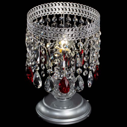 Настольная лампа Флоренция №1 красная в Сочи Гусь Хрустальный