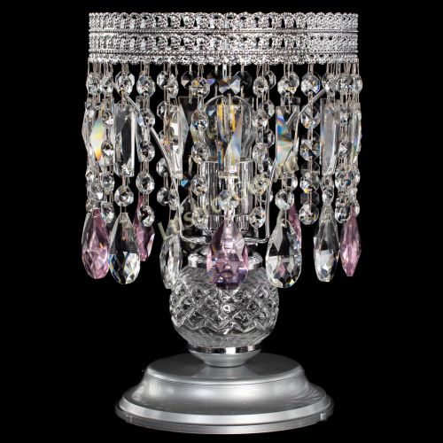 Настольная лампа Флоренция №1 розовая в Сочи Гусь Хрустальный