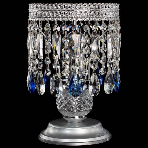 Настольная лампа Флоренция №1 синяя в Сочи Гусь Хрустальный