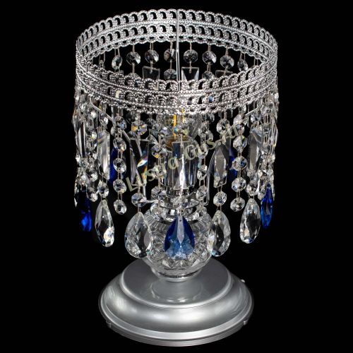 Настольная лампа Флоренция №1 синяя в Сочи Гусь Хрустальный