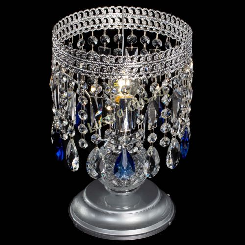 Настольная лампа Флоренция №1 синяя в Сочи Гусь Хрустальный