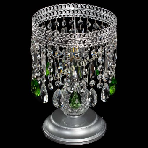 Настольная лампа Флоренция №1 зеленая в Сочи Гусь Хрустальный
