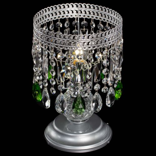 Настольная лампа Флоренция №1 зеленая в Сочи Гусь Хрустальный