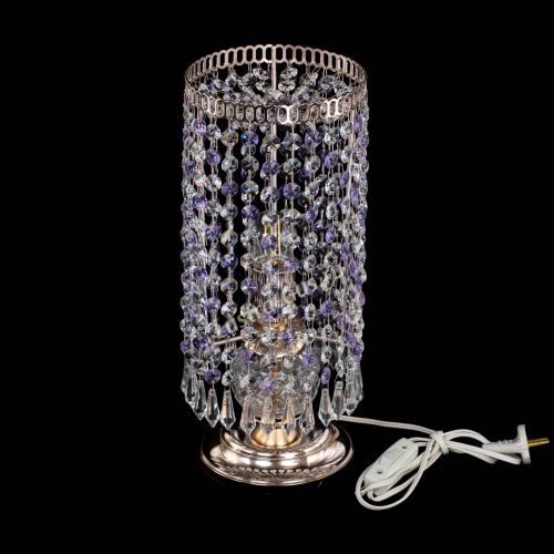 Настольная лампа Кольцо с карандашами фиолетовая в Сочи Гусь Хрустальный