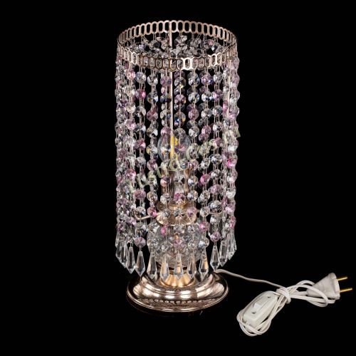 Настольная лампа Кольцо с карандашами розовая в Сочи Гусь Хрустальный