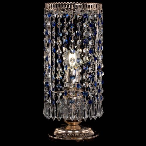 Настольная лампа Кольцо с карандашами синяя в Сочи Гусь Хрустальный