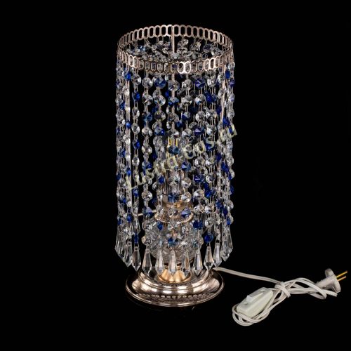 Настольная лампа Кольцо с карандашами синяя в Сочи Гусь Хрустальный