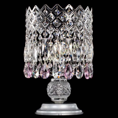 Настольная лампа Корона №1 розовая в Сочи Гусь Хрустальный