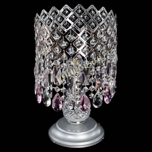 Настольная лампа Корона №1 розовая в Сочи Гусь Хрустальный