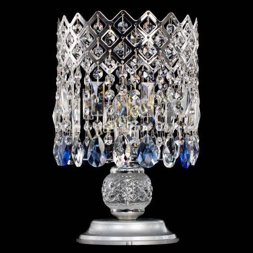 Настольная лампа Корона №1 синяя в Сочи Гусь Хрустальный
