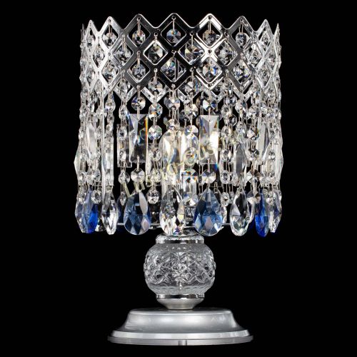 Настольная лампа Корона №1 синяя в Сочи Гусь Хрустальный