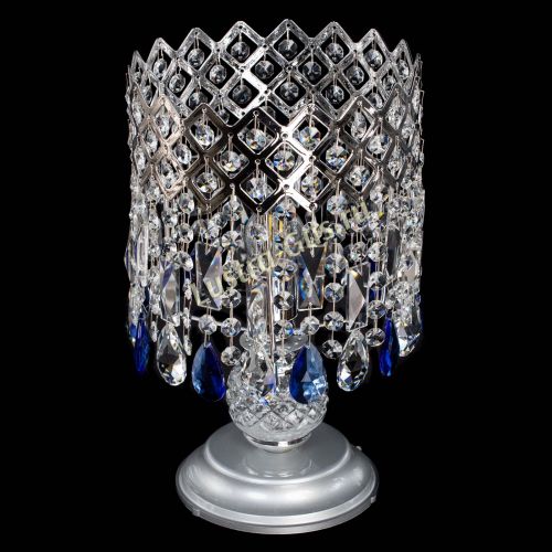 Настольная лампа Корона №1 синяя в Сочи Гусь Хрустальный