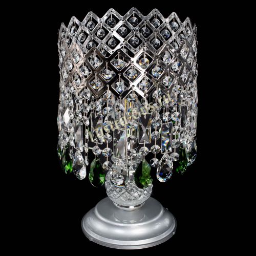Настольная лампа Корона №1 зеленая в Сочи Гусь Хрустальный