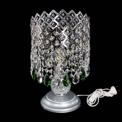 Настольная лампа Корона №1 зеленая в Сочи Гусь Хрустальный