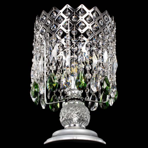 Настольная лампа Корона №1 зеленая в Сочи Гусь Хрустальный